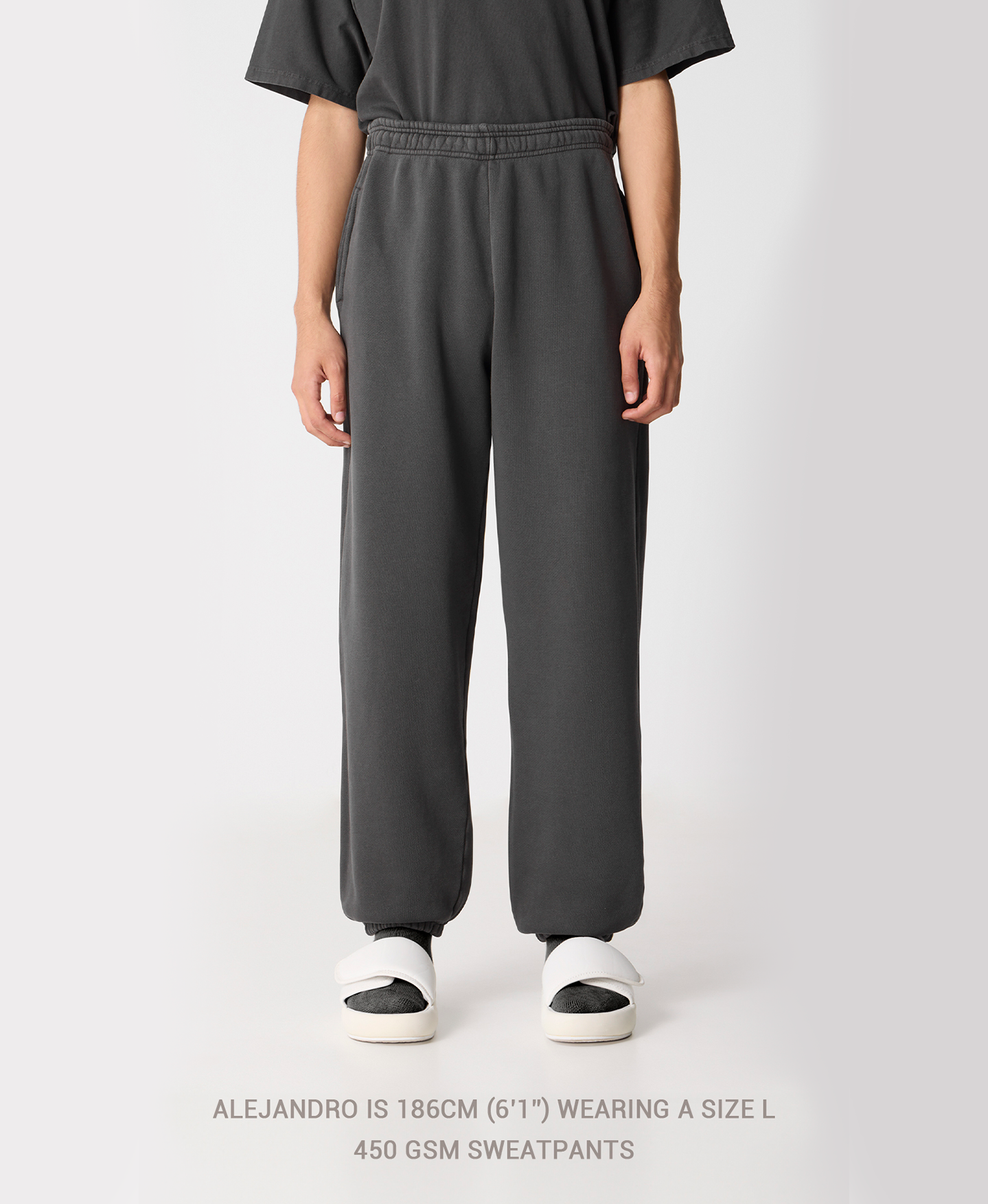 450 GSM 'Ash Gray' Sweatpants