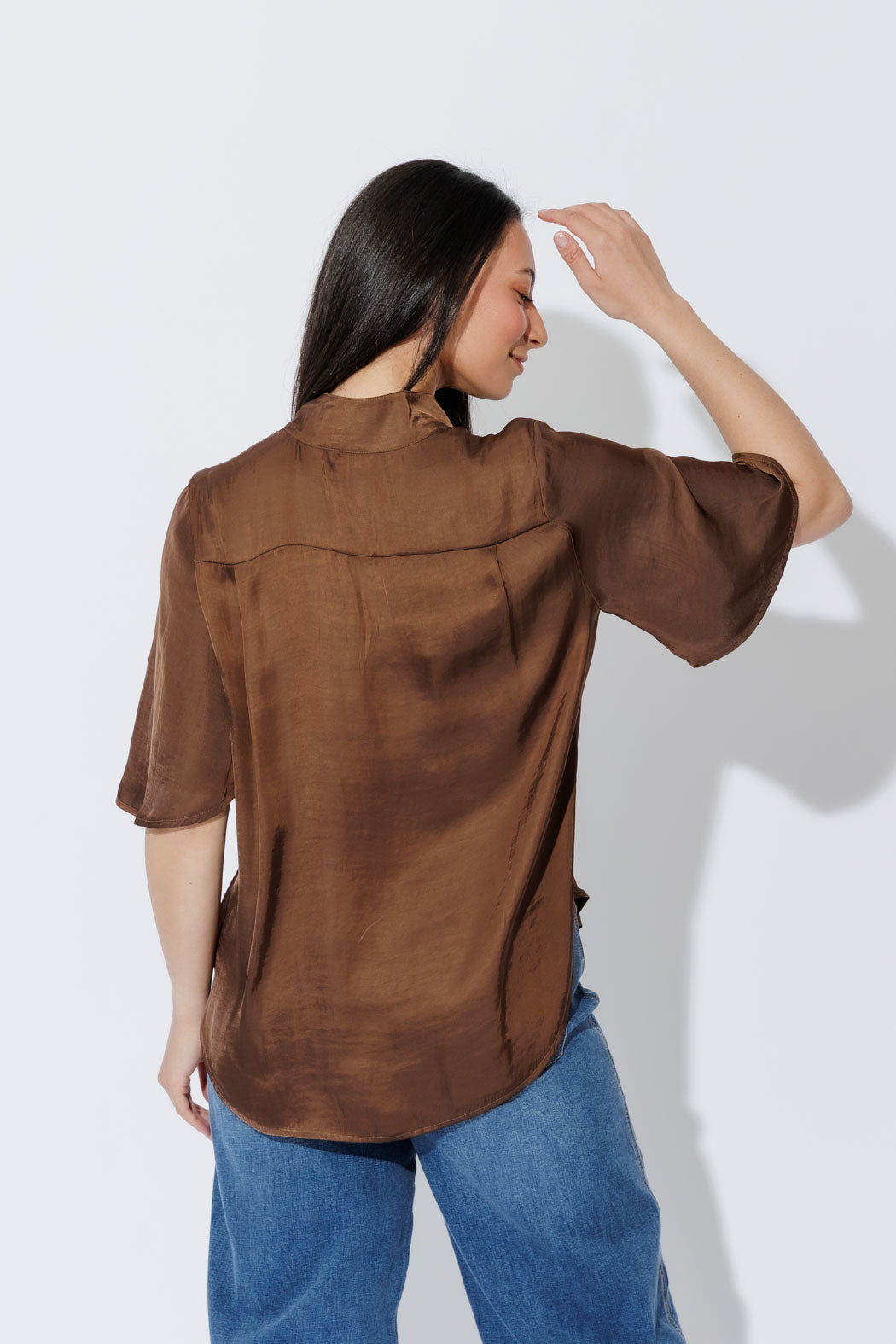 Cocoa Milan Fluted Blogger Shirt