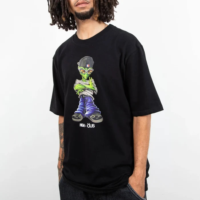 Alien High & ÖUS T-Shirt Black - Four Street
