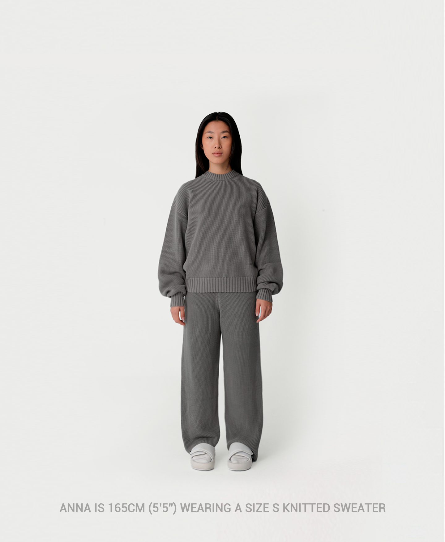 7 Gauge 'Mud Gray' Knit