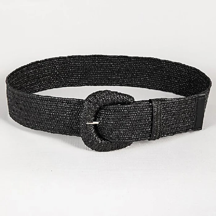 Braided Buckle Belt (Black)