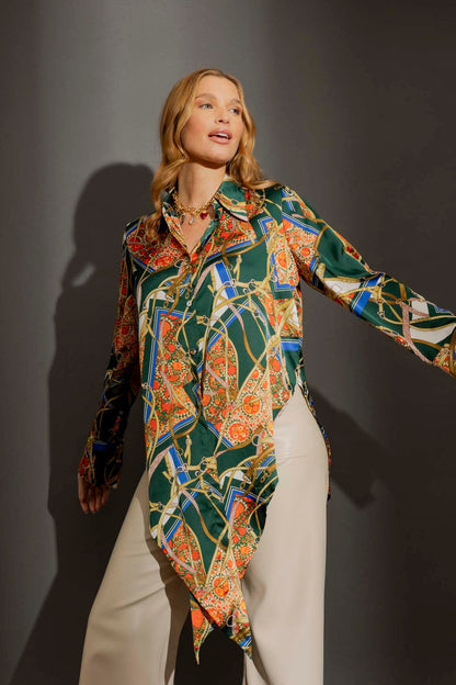 Forest Silky Zhoush Shirt