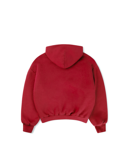 1000 GSM 'Dark Red' Double Hoodie