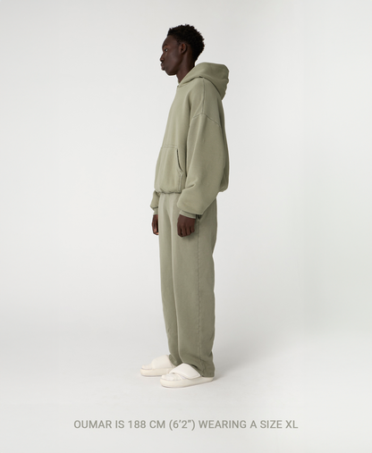 1000 GSM 'Ash Gray' Double Hoodie