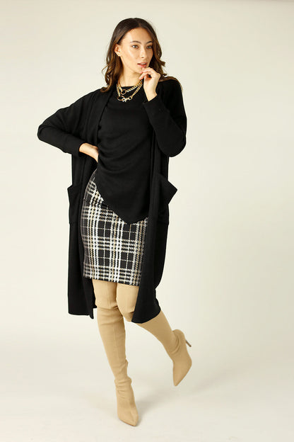 Gold Check Mini Skirt - FINAL SALE
