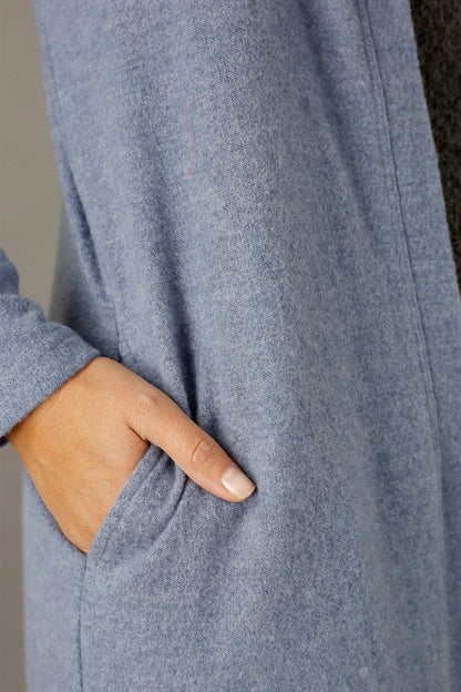 Denim Brushed Lounge Cardigan
