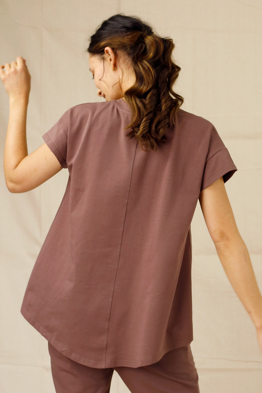 Dusty Mauve Boyfriend T-Shirt - SALE