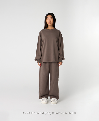 300 GSM 'Mocha Brown' Longsleeve
