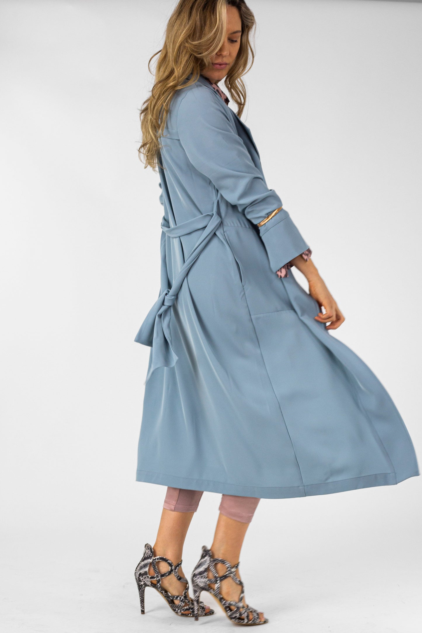Duck Egg Euro Trench Coat - SALE