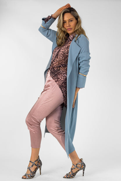 Duck Egg Euro Trench Coat - SALE