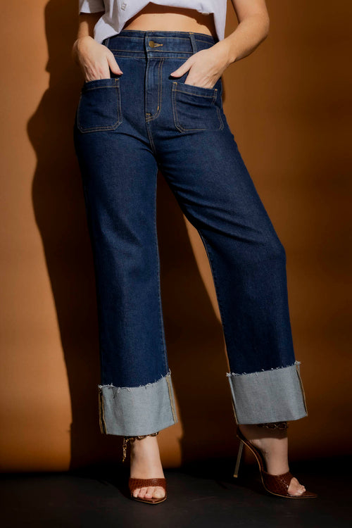 Dark Denim Stretch Pocket Jean Dark Denim