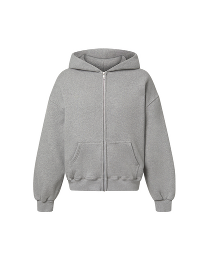 450 GSM 'Ash Gray' Zipper