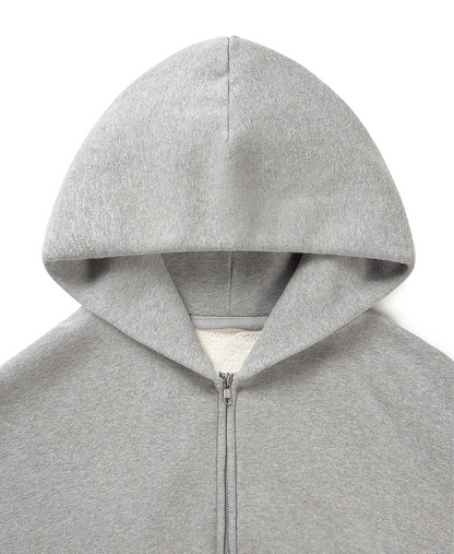 450 GSM 'Ash Gray' Zipper