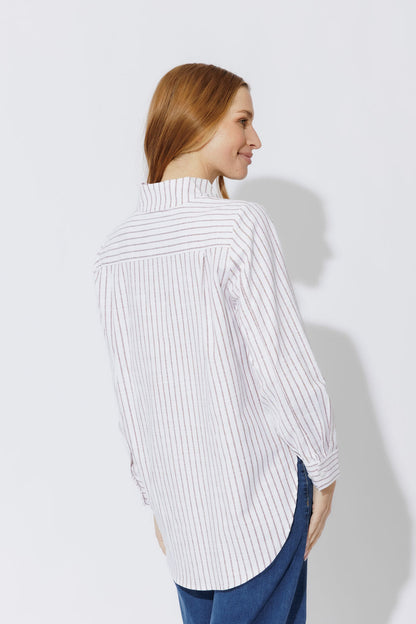 Chocolate Cotton Milan Blogger Shirt