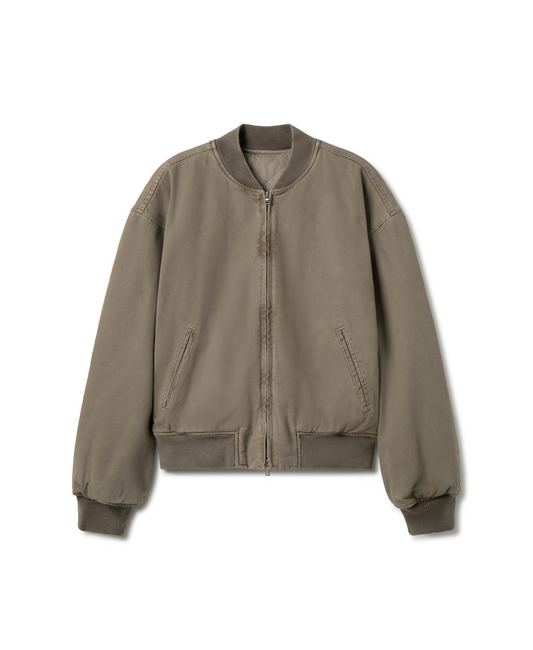 'Olive' Bomber Jacket