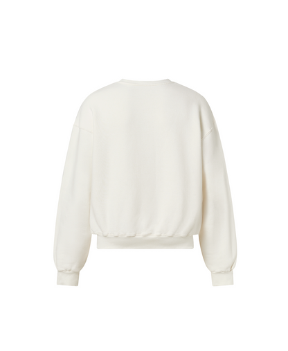 450 GSM 'Bone White' Crewneck