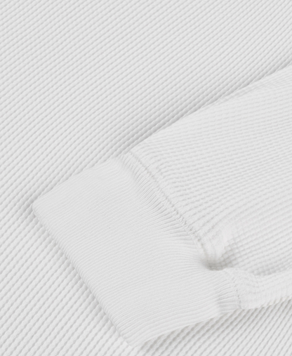 350 GSM 'Bone White' Thermal Longsleeve