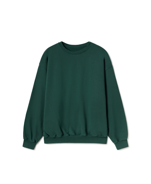600 GSM 'British Racing Green' Crewneck