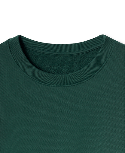 600 GSM 'British Racing Green' Crewneck
