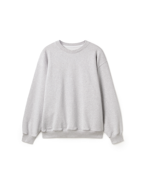 600 GSM 'Light Heather Gray' Crewneck