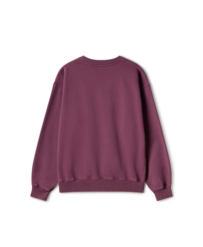 600 GSM 'Wine' Crewneck