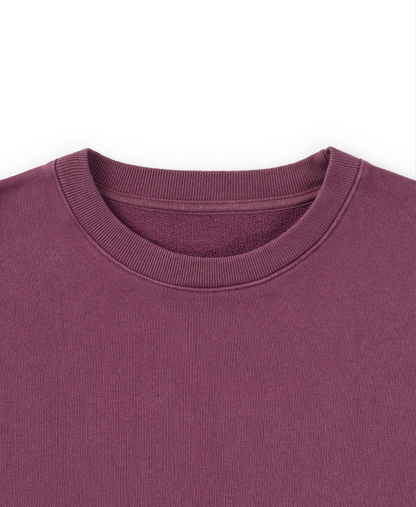 600 GSM 'Wine' Crewneck
