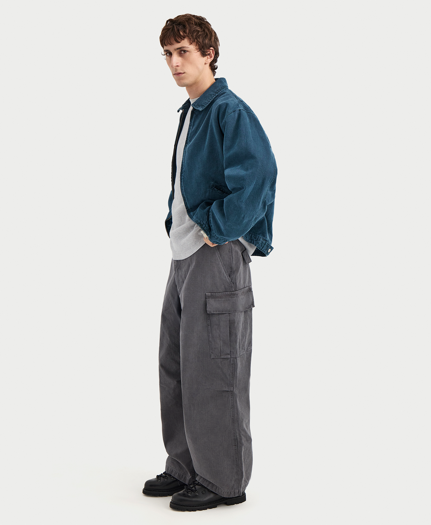 'Petrol' Ripstop Cargo Pants