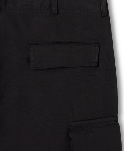 'Jet Black' Ripstop Cargo Pants