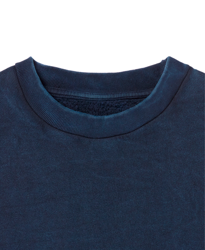 450 GSM 'Vintage Navy Blue' Crewneck