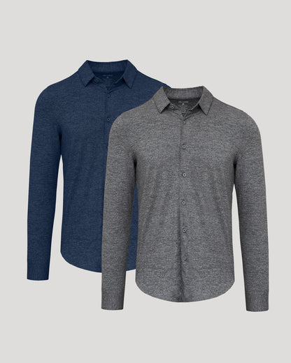 Long Sleeve Do-It-All Comfort Shirt 2-Pack