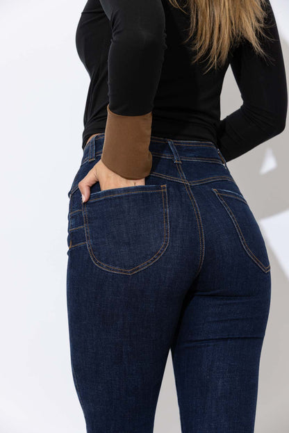 Dark Denim Booty Sculpt Flare Miracle Jean