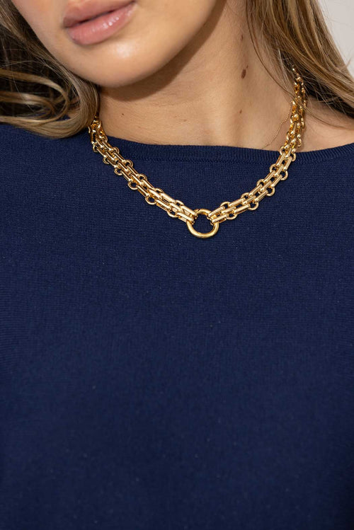 Gold Plated Castella Necklace