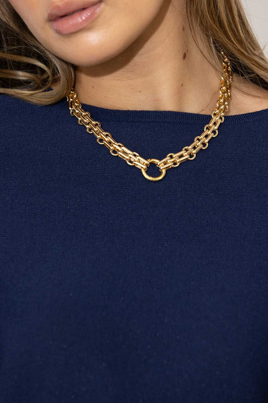 Gold Plated Castella Necklace