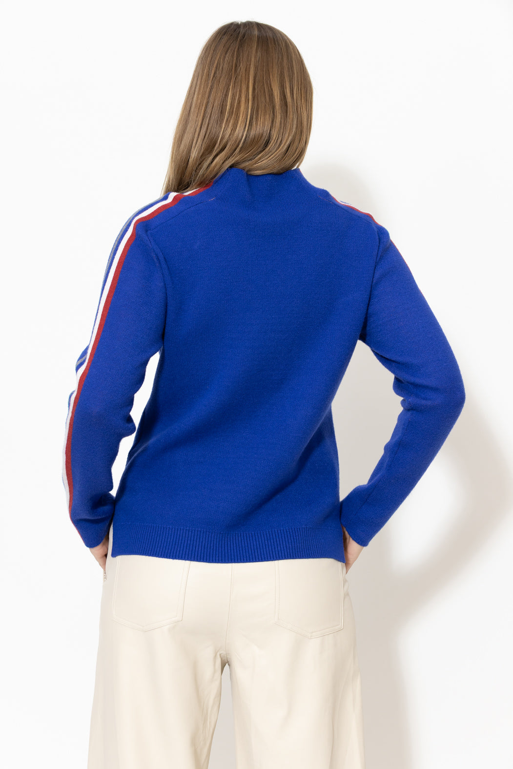 Cobalt Funnel Knit