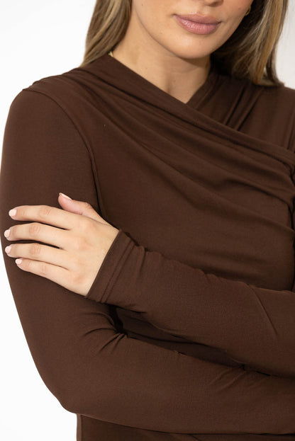 Chocolate Tencel Livvie Top