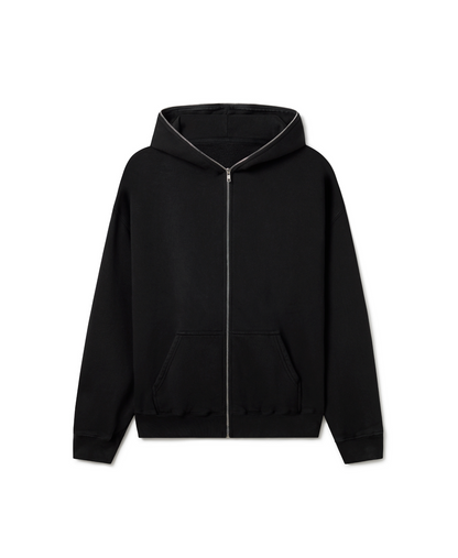 600 GSM 'Jet Black' Full-zip