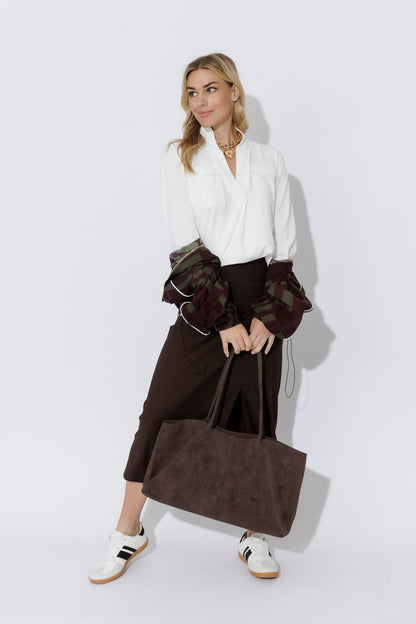 Dark Brown Director Tote Bag