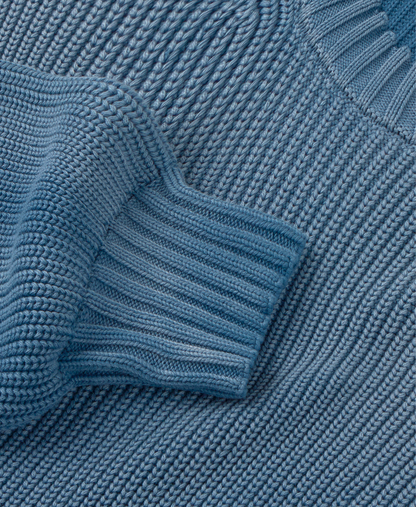 7 Gauge 'Faded Blue' Knit