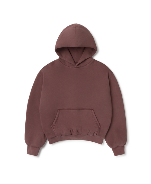 1000 GSM 'Burgundy' Double Hoodie