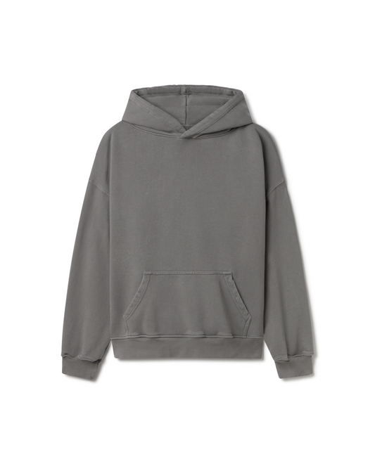 600 GSM 'Mud Gray' Hoodie
