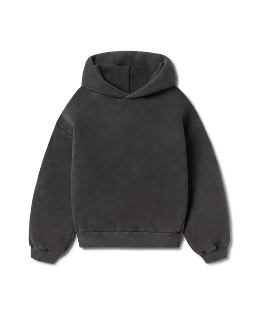 750 GSM 'Vintage Black' Hoodie