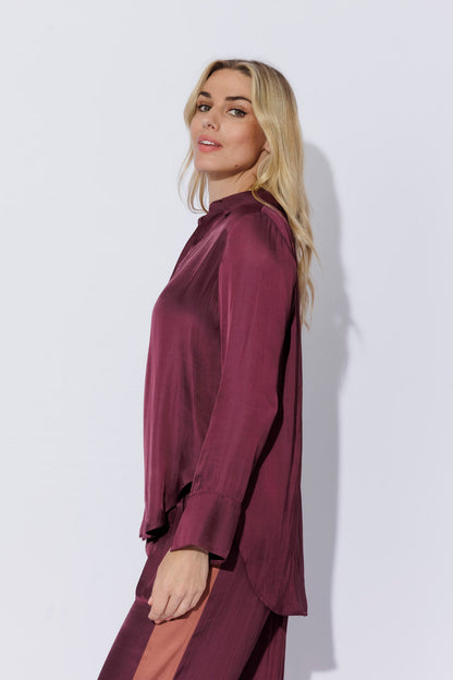 Cherry Glow Brit Blogger Shirt