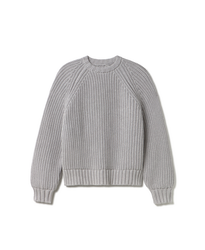 3 Gauge 'Light Heather Gray' Knit