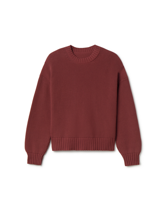 7 Gauge 'Dark Red' Knit