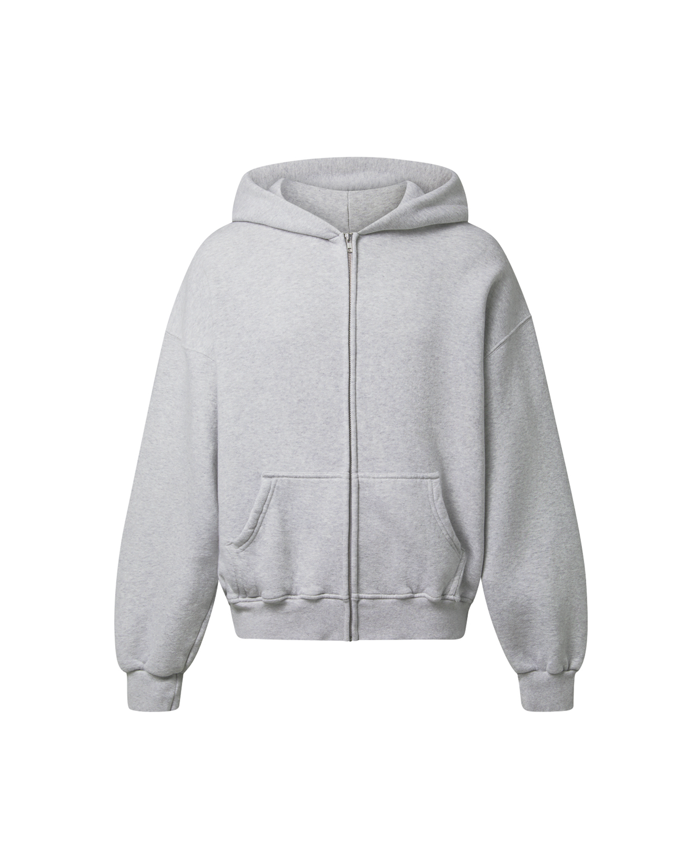 450 GSM 'Light Heather Gray' Zipper