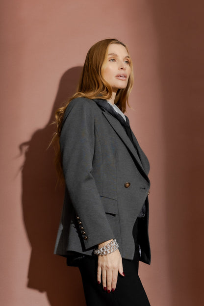 Charcoal Ponte Sisca Blazer