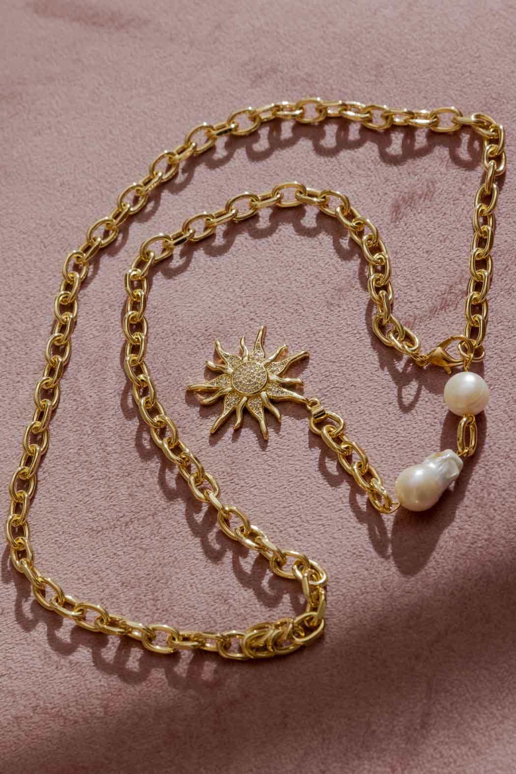 Gold Sun Necklace