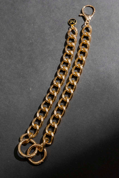 Gold Double Ring Necklace