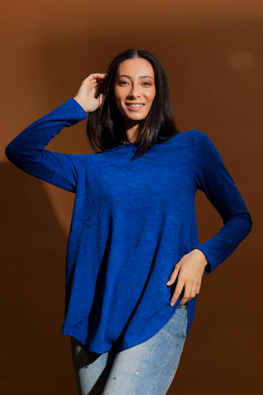 Cobalt Bell Long Sleeve Top