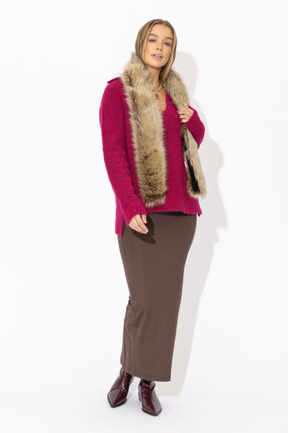 Cherry Polo Knit Jumper